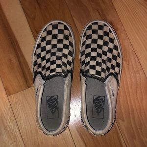 checkered vans women’s size 6.5